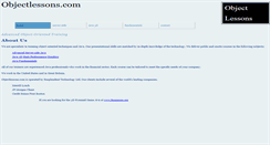 Desktop Screenshot of objectlessons.com